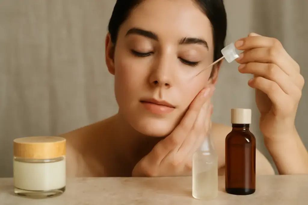 Preparazione della pelle al trucco con prodotti naturali: il gesto che cambia la resa del make-up