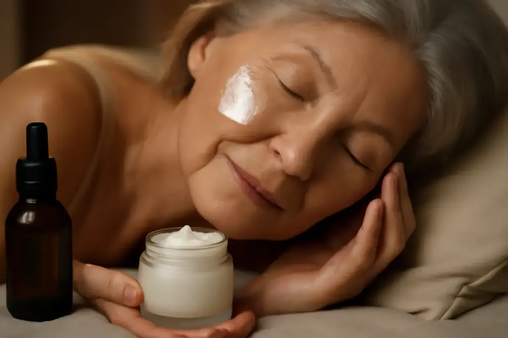 Crema notte bio per pelli mature: la texture che moltiplica l’effetto anti-età